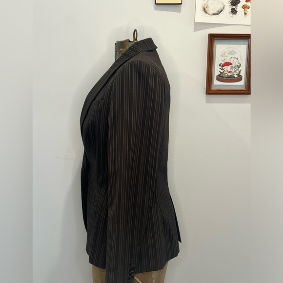 Zara Brown and Gold Blazer - Picture 2 of 5